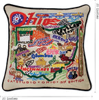 Catstudio Ohio Embroidered Decorative Throw Pillow