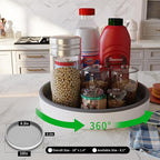 2 Pack 10 Inch Non-Skid Lazy Susan Turntable Organizers - Spinning Rack for Pantry Organization and Storage, Kitchen, Cabinet, Fridge, Bathroom Vanity, Countertop, Under Sink Organizing, Spice Rack