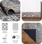 Keen Home Design 2x3 Rug - Machine Washable Entry Rug with Non-Slip Backing, Ideal for Enteryway, Kitchen, Bathroom, Laundry Room - Vintage, Easy Clean, Durable, Low Pile Rug - (2' x 3')