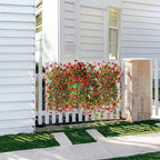 Artificial Hanging Flowers Plants for Outdoor Fall Decoration, 2 PCS Fake Silk Daisy Planter UV Resistant Look Real for Outside Patio Porch Home Autumn Decor (Red Brown)