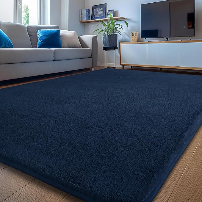 Sour Lemon 9x12 Area Rugs for Living Room, Soft Large Area Rug Fluffy Rugs for Bedroom，Machine Washable Area Rug Non Slip Carpet Rug for Living Room Playroom Kids Room Home Decor