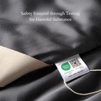 CUDDLE DREAMS Silk Filled Comforter for All Season, Detachable Tencel Duvet Cover for Easy Care, Naturally Breathable (Steel Gray, King)