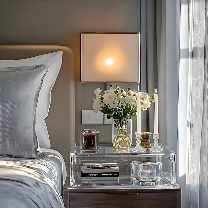 Glass Candlestick Holder,Striped Taper Candle Holders,Set of 6 Candle Stand for Table Centerpieces, Home Decor,Weddings,Festival and Parties (Silver Diamond)