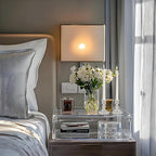 Glass Candlestick Holder,Striped Taper Candle Holders,Set of 6 Candle Stand for Table Centerpieces, Home Decor,Weddings,Festival and Parties (Silver Diamond)