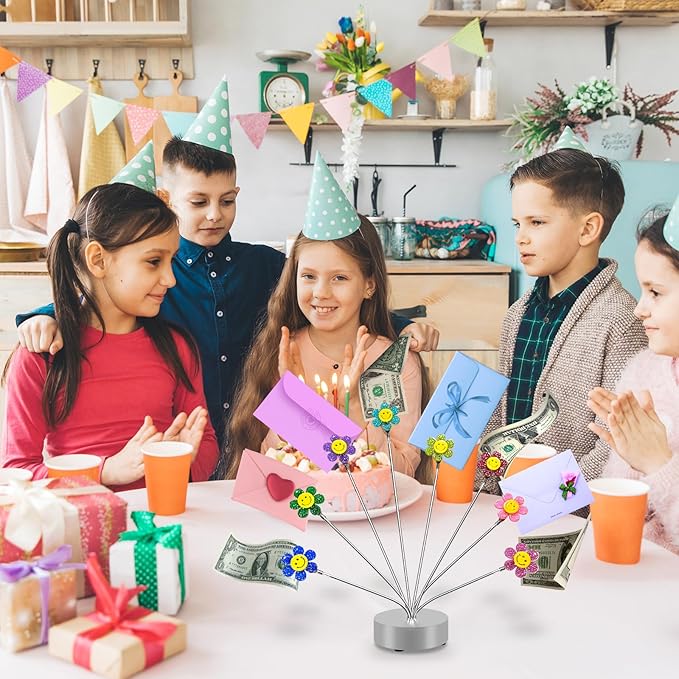 Cute Photo Tree Holder, 8 - Branch Money Trees Gift Card Holder with Clips, Photo Display Holder Stand, Memo Holder for Christmas, Wedding, Office, Birthday & Party Decorations