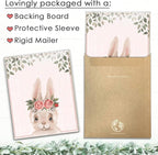 DREAM BIG PRINTABLES Woodland Animals Nursery Wall Art Prints (Set of 6) - Unframed - 11x14s | Set Includes Bear, Fox, Owl, Deer, Bunny Rabbit, and Raccoon wearing Floral Crowns