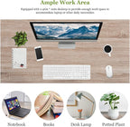 PayLessHere | 39 Inch Computer Desk | Nature | Office Desk with Metal Frame, Adjustable Feet | Water-Resistant, Scratchproof Surface | Sturdy Writing Table for Home Office or Study | Pack of 1