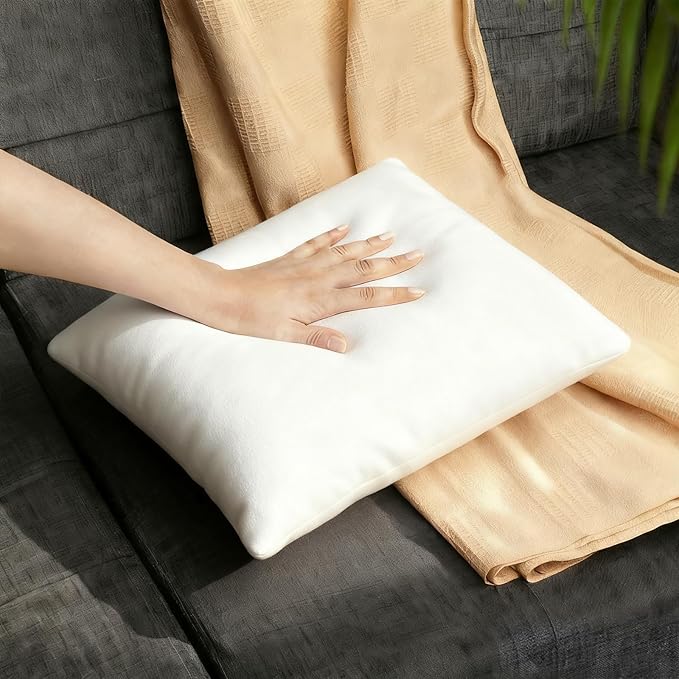 16 x 16 Throw Pillow Inserts, Pack of 2 White, Square Form Cushion Stuffer for Garden, Bench, Patio, Lightweight Soft Fillers for Sofa, Bed, and Home Décor