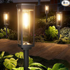 8 Pack Solar Pathway Lights Outdoor IP65 Waterproof Super Brightness Solar Powered Landscape Path Lights for Outside Walkway Driveway Garden