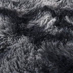 5x8 Ft Large Shag Rugs for Bedroom Living Room Decor for Men Boys, Tie Dyed Ultra Soft Fluffy Furry Area Rug for Indoor Floor, Aesthetic Carpet for Home Decor (Dark Grey)