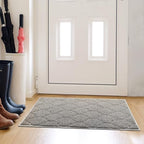 Cosyearn Door Mat, Front Door Mat, 46x35, Welcome Mats for Entryway,Garage,High Traffic Areas, Jumbo Size, Doormat Entrance, Waterproof Mat, Easy Clean, Outdoor Indoor Floor Mat,Non Slip (Grey)