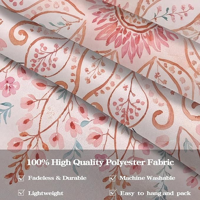 Lunerfex Floral Mandala Tapestry Boho Tapestry for Bedroom Pink Tapestries Wall Hanging Living Room Wall Art and Home Decor 70x90