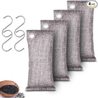 Activated Charcoal Odor Absorber, Odor Eliminator for Strong Odor,Coconut Shell Charcoal Air Purifying Bags for Home Car Closet Pet, Smoke Room Deodorizer