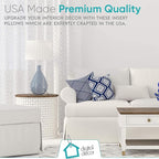 Digital Decor Premium Throw Pillow Inserts Sham - Decorative White Square Form Pillow Inserts - Perfect for Bedroom, Sofa & Couch (2 Pack)