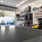 Plastic Floor Mat for Home, 8' x 12' Area Rug for Living Room, Waterproof Vinyl Floor Mat for Dining Table, Non-Slip Floor Protector Mat for Garage, Laundry Area, Semi-Transparent Black