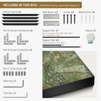 SIGNWIN 60"x72" Extra Large Framed Wall Art Medieval Fantasy Forest with Woodland Animals, Storybook-Inspired Scene for Home Living Room Bedroom Decor (Frame Assembly Required)