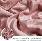 XeGe Plush Faux Fur Throw, Comfy 50x60 Fuzzy Blanket, Luxury Boho Lightweight Couch Blanket, Soft Fluffy Shaggy Lap Throw for Couch Bed Sofa Christmas Housewarming Gift Ombre Pink