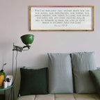 ZZJJHYWGQ For I am Persuaded Bible Verse Wall Decor Art 32"×12" Romans 8:38-39 Sign Large Wood Frame Scripture Christian Framed Hanging (Wood)