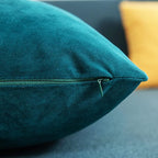 12x20 Throw Pillow Cases Teal: 2 Pack Cozy Soft Polyester Rectangular Decorative Pillow Covers for Farmhouse Home Decor