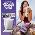 Lavender Sachet for Dryer, Naturally Scented Luggage Sachets, Closet & Drawer Fragrance, Freshens Laundry, Shoes, Gym Bags, Cars & Sweater Storage w/Premium Extra Flowers, Grown in USA (6 Pack)