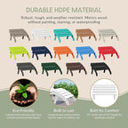 WestinTrends Dylan Outdoor Patio HDPE Adirondack Ottoman Footrest, White