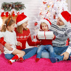 Fluffy Round Area Rugs for Living Room,Hot Pink 6'X6'Shag Circle Area Rugs for Bedroom,Non Slip Fuzzy Plush Rug for Kids Room Boys Girls Room and Dorm