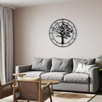 30inch/76cm Extra Large Tree of Life Wall Clocks for Living Room Decor,Bedroom,Battery Operated,Metal,Decorative,Analog,Silent,Non Ticking Wall Clock,Room Wall Decor (Tree of Life, 30 inches)