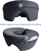 LittleJimmy Breathe Easy Face Down Pillow - Ergonomic Stomach Sleeper Pillow for Prone Sleeping - Adjustable Headrest - Ideal for Post-Eye Surgery Recovery