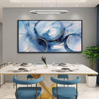 Abstract Wall Art DUNHUANG ART Framed Canvas Wall Art - Modern Wall Art Decor for Living Room, Bedroom, Office - Ready to Hang - Home Decoration 30"x60"