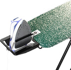 Brabantia - Ironing Board B – Solid Steam Iron Rest – Adjustable Height – Non-Slip Rubber Feet – 100% Fairtrade Cotton Cover with Foam Padding – Foldable – New Dawn – Size B (49 x 15 in)