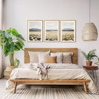 HPNIUB Flowers Wall Art Canvas White Daisy Floral Painting, Rustic Field Landscape Picture, Modern Framed Artwork for Living Room Bedroom Bathroom Dinning Room Office Home Decor Gifts-16 x24 x3