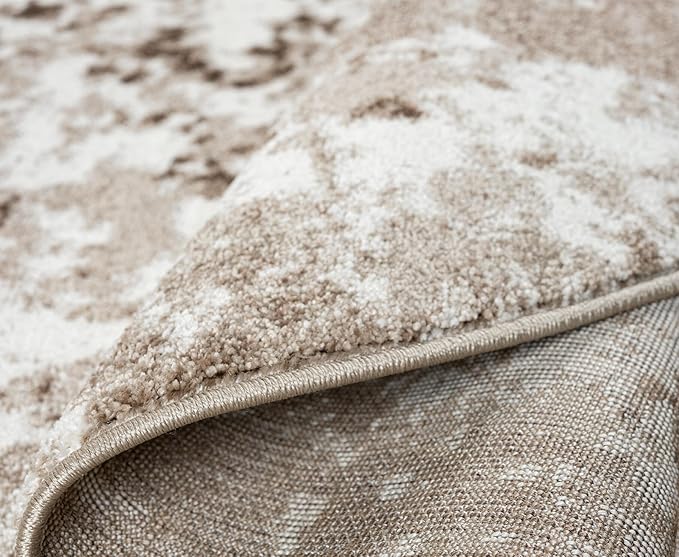 Keen Home Design Area Rugs - 8ft Round Non-Shedding, Abstract Rugs for Kitchen, Living Room, Bedroom, Dining Room, Entryway - Size: 7'10" Round, Multi