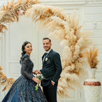 46" inch 11 Stems Natural Pampas Grass Tall Decor,Pompas Grass,Large Beige Tall Pampas Grass for Floor Vase,Wedding Decorations,Party,Boho Home Decor,and Creating a Boho Ambiance