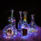 Solar Wine Bottle Lights Outdoor, Cork Lights for Wine Bottles Waterproof, Fairy Lights Solar for Wedding Party Garden Patio Pathway Decor, Suitable for Most Wine Bottle Mouths-MultiColor (8 Pack)