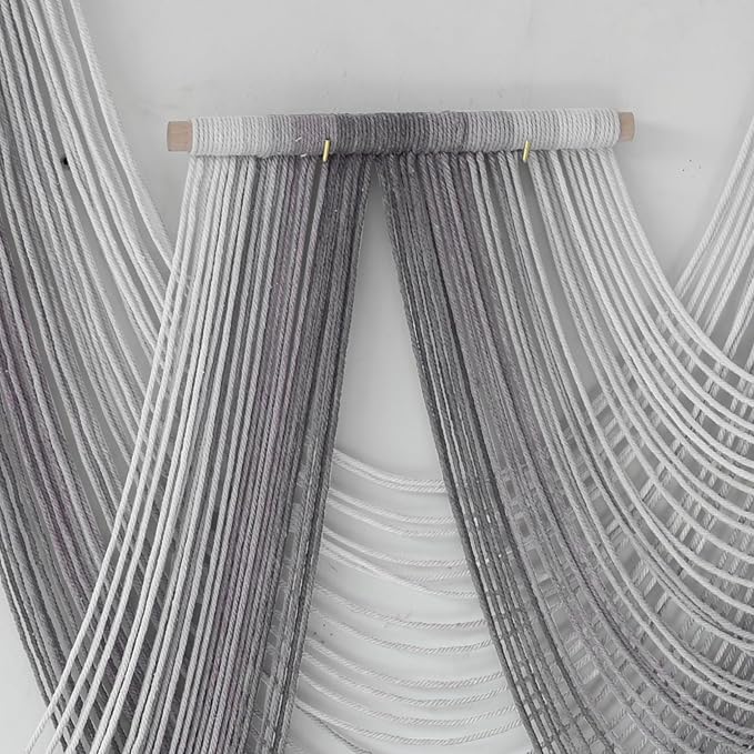 IOWER Large Macrame Wall Hanging Boho Wall Art Handmade Home Decor Dip-Dyed Macrame Wall Decor Wall Art Craftsmanship Fiber Art Boho Chic Wall Decor Modern For Bedroom Livingroom Backdrop