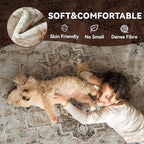 2x6 ft Bedroom Runner Rug for Hallways Non Slip Washable Kitchen Runner Long Runners for Entryway Laundry Room Bathroom Runners Neutral Vintage Beige