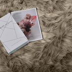Goolela Round Rug - 4ft Beige Fluffy Shag Washable Faux Fur Plush Shagyy Rug for Living Room & Bedroom