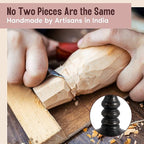 Large Candle Holders for Pillar Candles - Decorative Rustic Centerpiece Pillars Compatible with Battery-Operated Candles - Tall Farmhouse Wooden Candle Holders Pillar - Set of 3