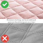 Southshore Fine Living, Inc. Twin XL Comforter Quilt Bedding Set, Dorm Room Bedding Essentials, Stain Resistant, Machine Washable Bedspread, XL/Twin Pink Quilt Bed Spread w/Pillow Sham, Pastel Pink