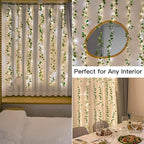 suddus Vines with Lights, 200 LED Fairy Lights with Vines, Pothos Curtain String Lights with Remote for Bedroom, Dorm, Wedding, Party, Wall, Indoor, Outdoor Decor, 6.5ft x 6.5ft