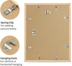 upsimples 11x14 Picture Frame, Natural Solid Wooden Picture Frames, Display 8x10 with Mat or 11 x 14 Without, Vertical or Horizontal Wall Hanging, 1 Pack, Natural