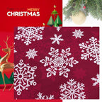 H.VERSAILTEX Christmas Sofa Slipcover Fleece Stretch Chaise Cover Sectional Couch Covers for L Shaped Sofa Both Left/Right Snowflakes Sofa Cover for Christmas (1 Piece Chaise Cover, Snowflakes)