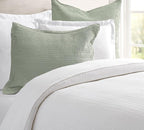 Standard Pillowcase Set of 2 20X26 Pillow Covers Cotton Bed Pillow Shams Soft Decorative Pillow Cases with Envelope Closure, Sage Green