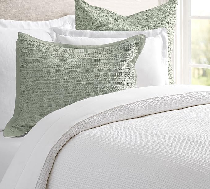 Standard Pillowcase Set of 2 20X26 Pillow Covers Cotton Bed Pillow Shams Soft Decorative Pillow Cases with Envelope Closure, Sage Green