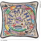 Catstudio Memphis Embroidered Decorative Throw Pillow