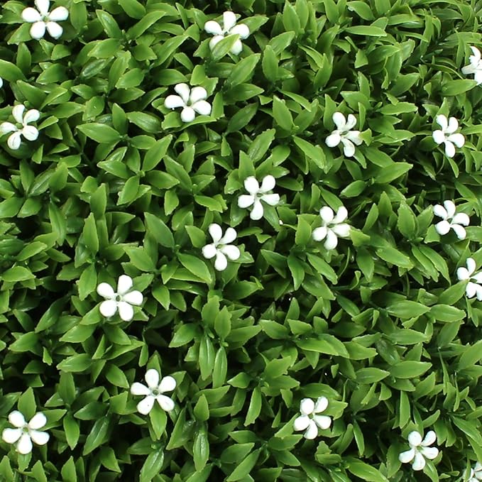 Bornbridge Artificial White Flower Topiary Ball Tree - 4' White Flower Ball Tree - Indoor/Outdoor Topiary Trees (1 Pack)