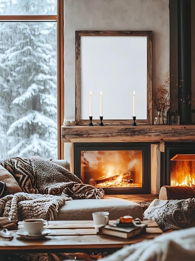 Vintage Black Taper Candle Holders, Set of 2, Metal Taper Candlestick Holder for Dinner Room Table Centerpiece, Wedding Reception, Festive,Mantel Decoration, Home Decor (Black, Set of 2)