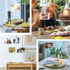 Table Number Holders 10Pcs - 8.75 inch Heart Shaped Place Card Holder Tall Table Number Stands for Wedding Party Graduation Reception Restaurant Home Centerpiece Decoration Memo (Silver)