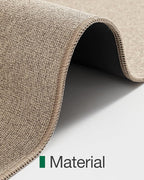 LUMI Indoor Door Mat 36"x56", Ultra Thin Low Profile Non-Slip Doormat for Home Entrance, Absorbent & Stain-Resistant Welcome Mats, Washable Entryway Mat for Front Door, Patio, Porch, Khaki