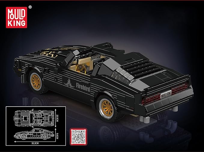 Mould King Classic Supercar Building Set, MOC Sport Car Building Blocks Set, Home Decoration Model Car Kit, Collectible Construction Toys Gift for Teen Adults(1557 PCS)